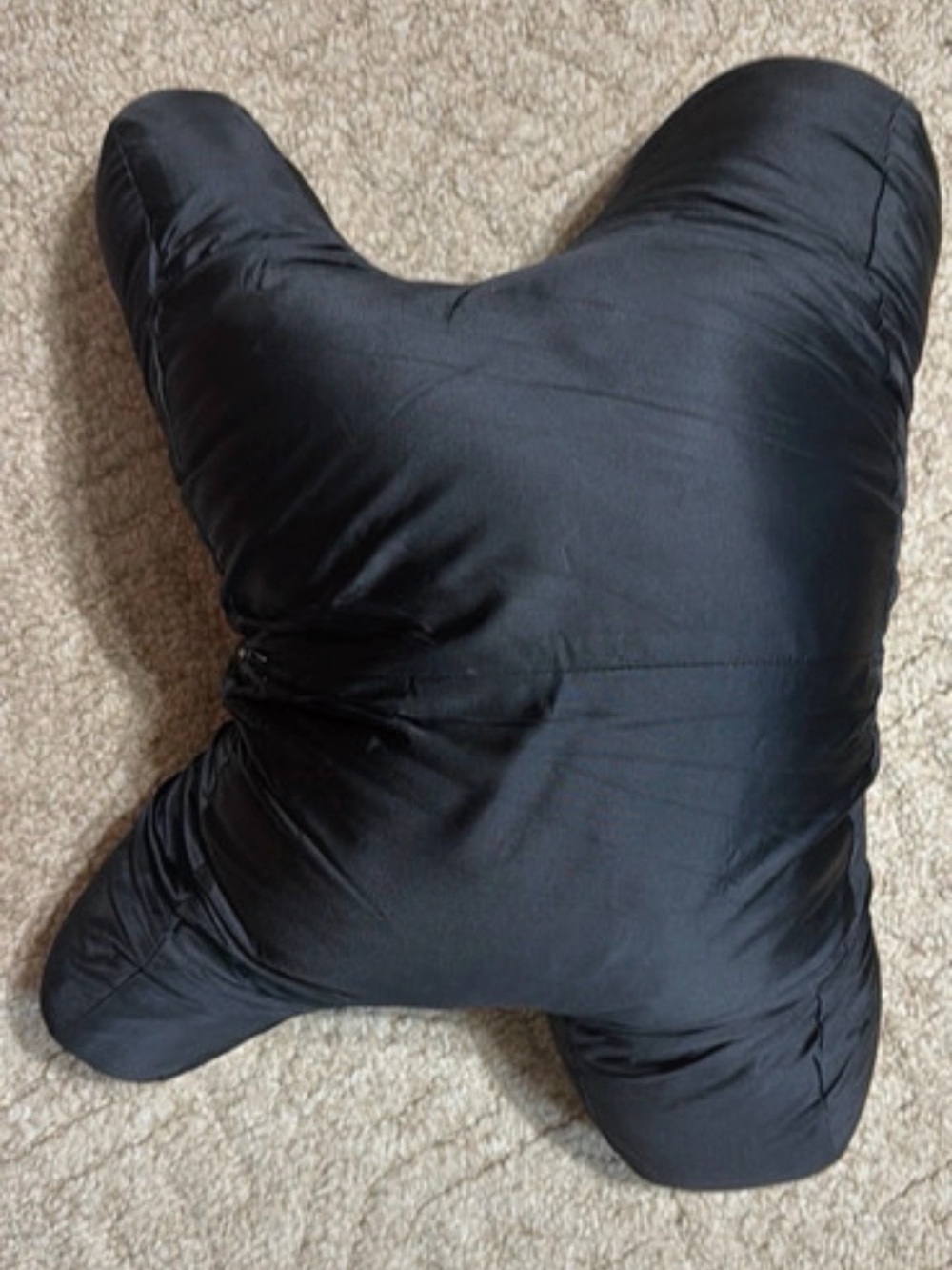 Plush Black Sleep Pillow - Supportive Home Bedding